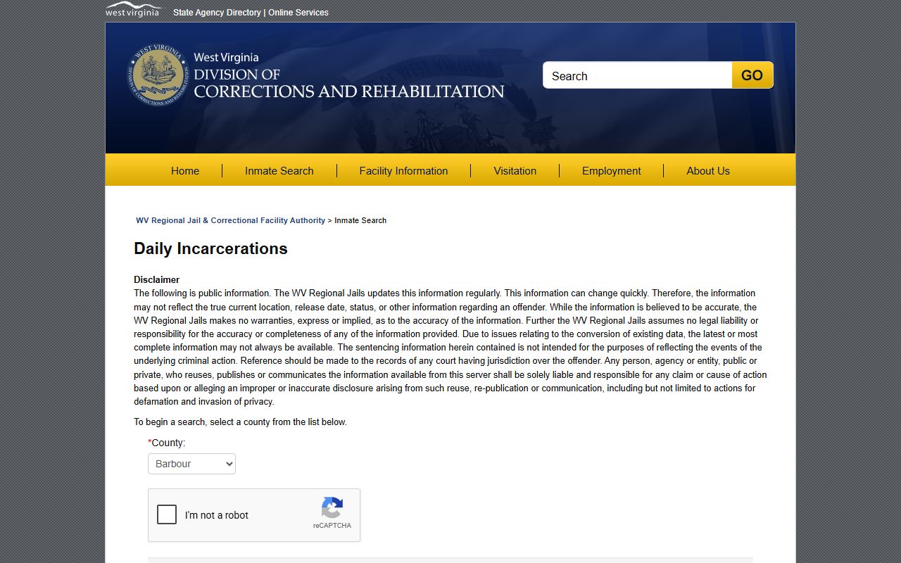 Wetzel County jail mugshots Daily Incarcerations custody search